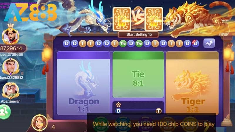 Chia sẻ chiến lược chơi game Rồng Hổ