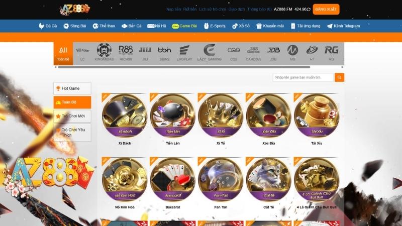 AZ888 Game Bài 3D - Đấu trí so tài